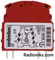 O/p optocoupler,5Vdc i/p 100mA o/p