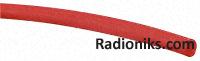 Red silicone rubber sleeve,1.2mm bore (1 Reel of 15 Metre(s))