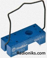 SPDT PCB relay socket - metal clip