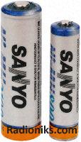 Sanyo recharge AA NiMH cell,2500mAh 1.2V (1 Pack of 4)