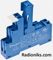 DPDT DIN rail relay skt - plastic clip