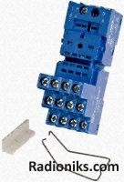 DIN rail mount DPCO/4PCO relay socket