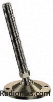 S/steel bolt down level foot,M8x60mm L