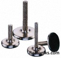 S/steel fixed stud level foot,M8x40mm L