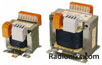 univ I/P transformer,100VA 2x0-115V o/p