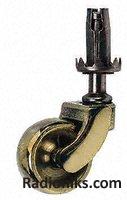 Socket fitting brass body castor,32mm