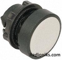 Blk flush head for spring return switch