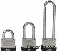 Steel keyed different padlock,30mm W