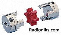 Clamp style jaw coupling,8mm ID 33mm OD