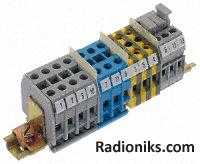 Miniature rail isolating terminal block (1 Pack of 10)