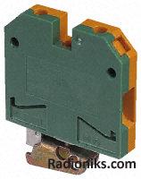 SAK series DIN rail earth terminal,16mm (1 Pack of 5)