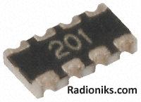 1206 concave chip resistor array,1K