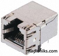 8 way Cat6 shielded RJ45 PCB socket,1.5A (1 Pack of 5)