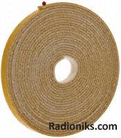 Wht silicone sponge tape,15 x4.8 mm x 6m