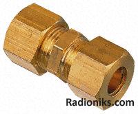 Equal straight coupling,4 x 4mm comp (1 Pack of 5)