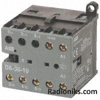 Miniature contactor,5.5kW 16A 24Vac coil