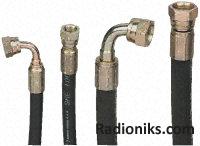 St-90deg hose assembly,318mm L x1/2in ID