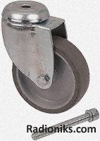 L/duty cap bolt fix SW castor,100mm 80kg