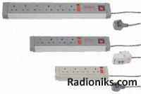 4 way surge protected trailing skt,4.5kA