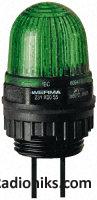 Green LED M22 threaded mini beacon,24Vdc