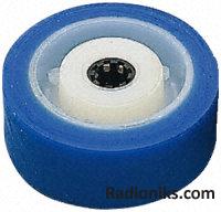 35058 blue polyurethane coat wheel,100mm