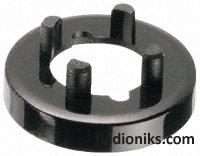 Lined collet knob nut cover,11mm