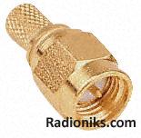 RG174A/U crimp straight plug,non captive