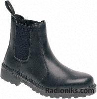 Black dealer boot with dual sole,Size 6