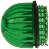 Green lens for panelmount indicator base