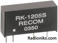 DC-DC converter,RK-0505S 1W 5Vdc o/p