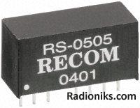 DC-DC converter,RS-1205D 2W +/-5Vdc