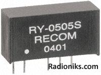 DC-DC converter,RY-0512S 1W 12Vdc o/p