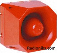 Red Asserta 42 tone sounder,120dB 24Vdc