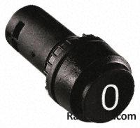 Blk 0 mark ext mount mom pushbutton,1NC