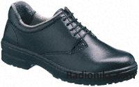 Ladies blk leather safety tie shoe,Size3
