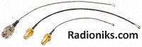 UFL plug-SMA skt cable assembly,100mm