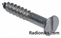 Slotted csk head woodscrew,No.10x1 1/4in (1 Box of 50)