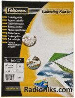 A4 clear lamination pouch,250 micron (1 Box of 100)