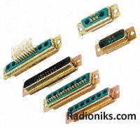13W3 r/a D PCB socket shell connector,5A