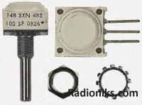 12mm 500mW pcb pot,single 5K lin 1/4in