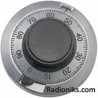 11 turn dial potentiometer,46mm dia