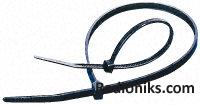 Cable Tie,370 x 4.8,Black,pack 100 (1 Bag of 100)