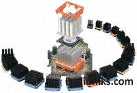 Wing fin BGA chipset heatsink,45x45x15mm