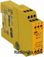 Relay,safety module 4 N/O 3second delay