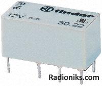 DPCO subminiature PCB relay,2A 5Vdc 125W