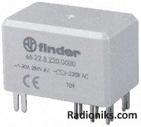 DPDT min PCB relay,30A NO/10A NC 110Vac