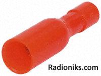 Crimp term fem bullet red 3.96mm 22-16 (Each (In a Pack of 100))