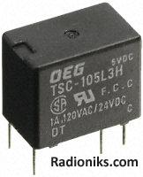 Signal Switching Relay, SPCO 1A 5Vdc