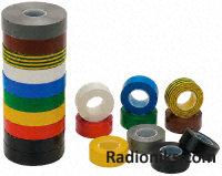 Grn/yel PVC insulating tape,20m Lx12mm W (1 Reel of 20 Metre(s))