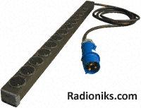 5m,Ext'n lead,8x13A out,32A plug